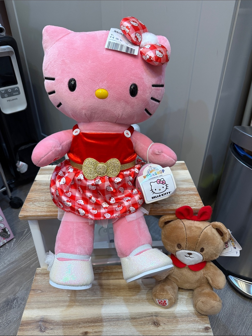 Build-A-Bear Hello Kitty Pink and Tiny Chum plush